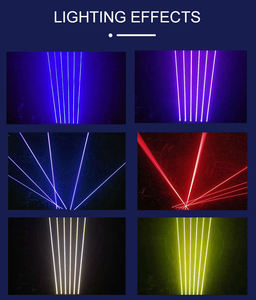 Luce Laser a 6 Occhi con Animazione Completa per Spettacoli Feste e Discoteche Testa Mobile Laser RGB a 6 Occhi - Product Image 6