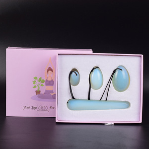 Usine haute qualité jade pierres précieuses baguettes yoni oeufs 3-pcs ensemble <span class=keywords><strong>néphrite</strong></span> oeufs - Product Image 4