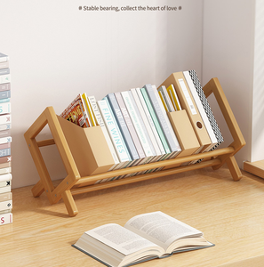 Vendita calda moderna libreria Desktop Rack di stoccaggio legno basculante libreria per riviste di libri - Product Image 5