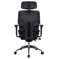 Chaise de bureau pivotante réglable en métal Anji Five Star, chaise de gaming en maille, chaise de direction moderne, mécanisme d'inclinaison ergonomique, pour bureau à domicile
