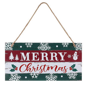 ไม้แขวนตกแต่งคริสมาสต์จี้ไม้ชิ้นเดียวที่กำหนดเองสไตล์คลาสสิก30x15ซม. งานฝีมือ DIY - Product Image 6