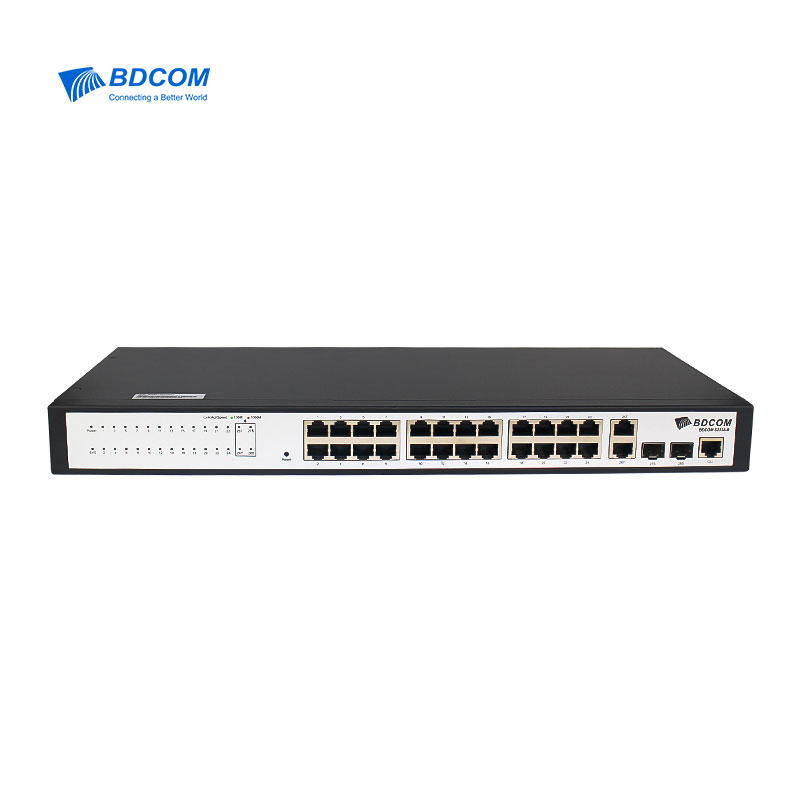 BDCOM S2228-B L2 +(Lite L3) 24-портовый 100M управляемый коммутатор эфирной сети 4-порт Gigabit Uplink сети предприятий
