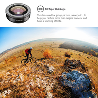 APEXEL-Objectif mobile universel HD Pro, appareil photo professionnel, appareil photo, kits d'objectif 5 en 1