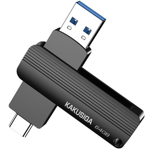 Unidad Flash USB Kakusiga 2 en 1 de 64 GB Tipo C y USB 3.2 para PC y Teléfono - Product Image 1