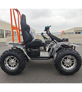 Scooter électrique à 4 roues, moteur <span class=keywords><strong>6000W</strong></span> |   Trottinette électrique tout-terrain pour adultes avec pneus pour pelouse, vitesse de 75 km/h - Product Image 6