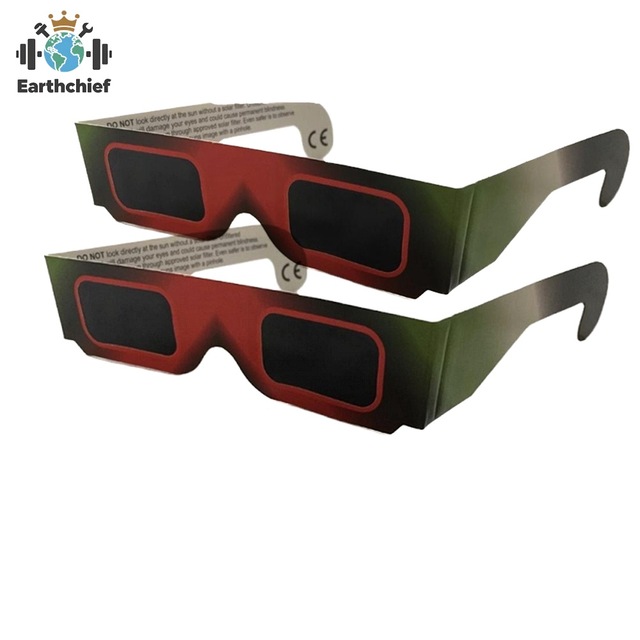 Custom Logo ISO Certified Eco-friendly Foldable Paper Solar Eclipse Glasses for Outdoor Events and Promotions