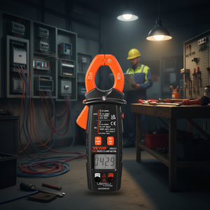 Pinza Amperimétrica Digital Vevor 600A AC DC 600V con Pantalla LCD CAT III 1000V Multímetro para Mantenimiento Eléctrico - Product Image 2