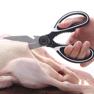 Ciseaux de cuisine avec Couvercle De Lame En Acier Inoxydable Ciseaux pour les Herbes Viande De Poulet et Légumes Noir - Product Image 6