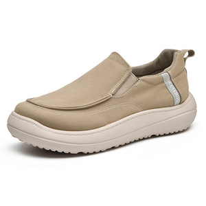 Chaussures en <span class=keywords><strong>toile</strong></span> pour hommes, à semelle souple, antidérapantes, <span class=keywords><strong>sans</strong></span> <span class=keywords><strong>lacets</strong></span>, design printemps-automne, chaussures décontractées pour l'extérieur - Product Image 2