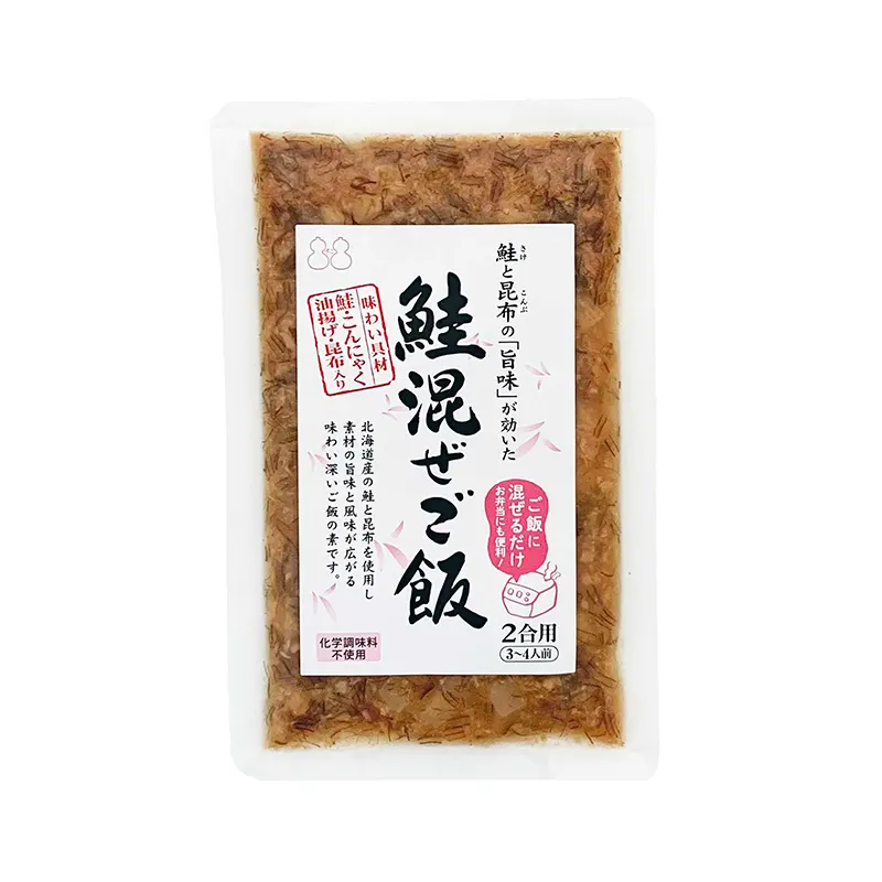 Wholesale long life salmon fish rice bag sauce with sweet taste