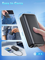 Nuevo Banco de Energía Portátil Personalizado de 50000mAh Ultra Delgado con Pantalla LED y Carga Rápida PD de 22.5W para Teléfonos Celulares y /