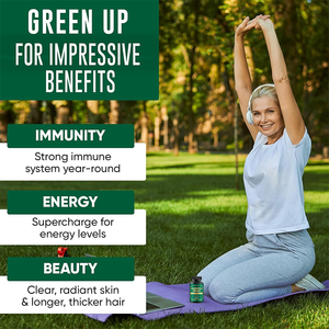 Rosebest Vente en gros Personnalisée Haute Puissance Végétalienne Biologique Pure 600mg Chlorophylle en Capsules pour Antioxydant et Système Immunitaire - Product Image 3