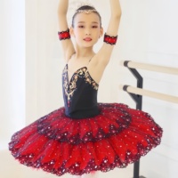 Costume de compétition professionnel en spandex rouge pour la danse classique pour adultes, jupe de lapin, Don Quichotte espagnol