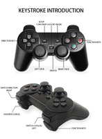 Manette de jeu sans fil 2,4 G pour deux joueurs, sortie TV 4K, console de jeu vidéo M8 pour Noël, cadeau pour enfants, étudiants