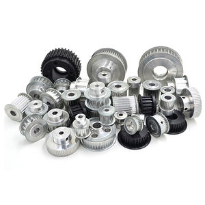 Puleggia di Distribuzione in Alluminio con Cuscinetti per Motori Elettrici DC, Economica Puleggia a Ingranaggi con Cinghia in Nylon - Product Image 6