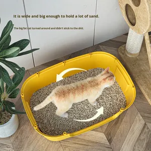 Caja de arena para gatos convertible extragrande al por mayor, semicerrada y completamente cerrada con pala recogedora - Product Image 5