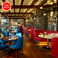 Ensembles de chaises et de tables de restaurant en bois modernes personnalisés pour usage commercial dans les écoles et les hôtels