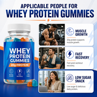 Gummies de protéines de lactosérum hydrolysées en marque blanche – Prix de gros pour suppléments sportifs en Chine – OEM en vrac – Gummies de protéines de lactosérum claires