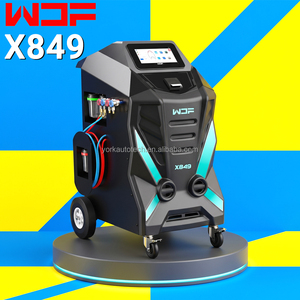 เครื่องกู้คืนน้ำยาแอร์แบบสองระบบแก๊ส รุ่น WDF X849 ปี 2026 สำหรับน้ำยา R134a และ R1234yf สถานีบริการแอร์รถยนต์แบบอัตโนมัติเต็มรูปแบบ - Product Image 1