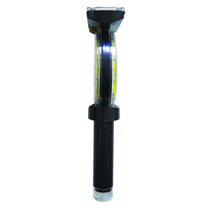 Nueva luz de advertencia de seguridad de tráfico solar de 16 LED con mango LED amarillo instalado en el cono de la carretera - Product Image 3
