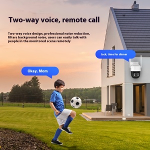 2MP HD Trong Nhà/Ngoài Trời Không Dây Wifi Một Mắt Khung Đầy Đủ Màu Sắc Tầm Nhìn Ban Đêm CMOS Cảm Biến Đám Mây Hộ Gia Đình Đèn Mạng Máy Ảnh - Product Image 4