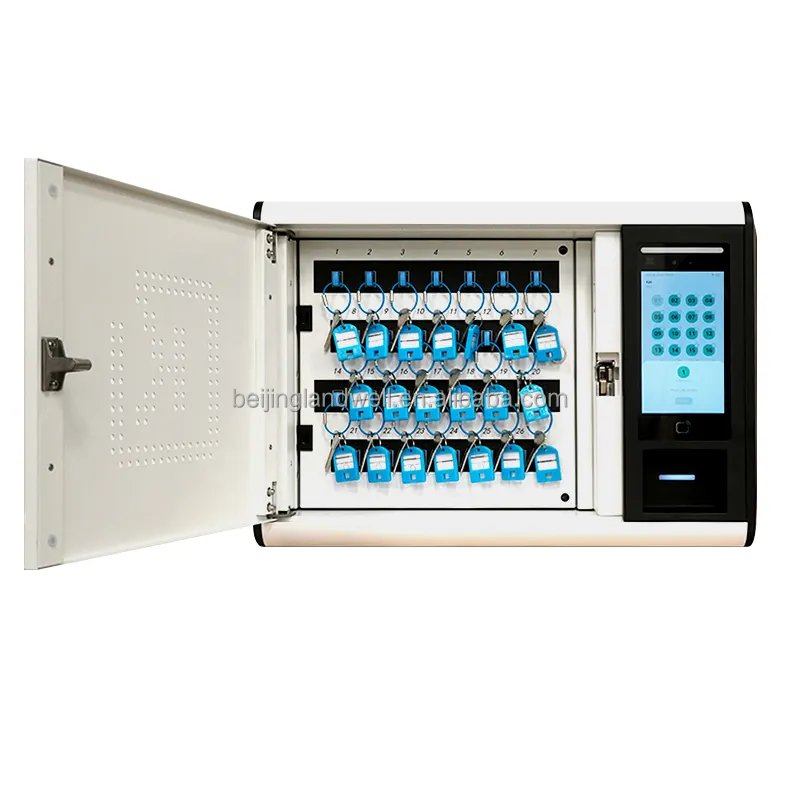 جهاز موزع المفاتيح الآلية Landwell K26 صندوق المفاتيح الذكي بنظام الضغط على المفاتيح مزود بخاصية الواي فاي من مورد في الصين