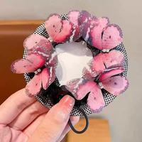 Fleur de tête en mousseline minimaliste ornée de papillons pour examen de certification de danse latine et de ballet pour filles, idéale pour toutes les occasions