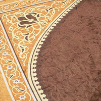 Tapis de prière islamique très vendu pour le Ramadan et l'Aïd, tapis de prière musulman doux, tapis de prière islamique pour la maison
