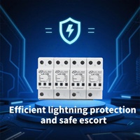 Protector Contra Sobretensiones Solar 120KA 4P 420V T2 Leihao Personalizado con Certificación CE, Dispositivos de Protección Contra Sobretensiones Clase 2 para Sistemas Solares