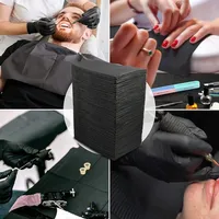 125 pièces/sac, Tampons de nettoyage imperméables pour tatouage, Bavoirs jetables pour tatouage, Housses de table, Serviettes dentaires colorées pour patients, Accessoires de tatouage