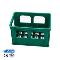 Caisse en plastique HDPE empilable en maille écologique durable et recyclable pour le stockage de bouteilles de bière