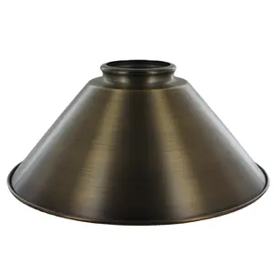 OEM Custom ized Metal Spinning Spun Kupfer Antik Messing Cone Shaded Lampen schirm