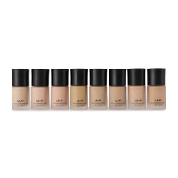 Crème correctrice minérale à haute couvrance, 8 couleurs, liquide mat, hydratant, base de maquillage pour le visage, fond de teint en marque privée, foncé