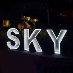 工厂制造的3d无限镜子霓虹灯标志亚克力字母用于3d字母广告板 - Product Image 6