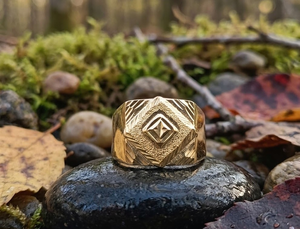 DIVYORO Elegant Gold Plated <b>Finger</b> <b>Ring</b> for Men Copper and Brass Fashion Jewelry Classic Style with Premium Craftsmanship - Product Image 2