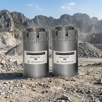 Foret diamanté imprégné AQ BQ HQ NQ PQ pour le forage d'exploration minérale en ligne téléphonique