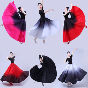 Robes de <span class=keywords><strong>danse</strong></span> <span class=keywords><strong>flamenco</strong></span> pour femmes, robes de scène, jupes de <span class=keywords><strong>danse</strong></span> à 360/540/720 degrés, costumes féminins, Vestido - Product Image 1