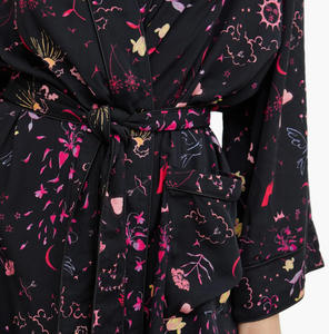 Batas de Baño Largas y Sexys con Estampado Floral Personalizado, Estilo Kimono, Cuello en V, para Mujer, Batas Elegantes de Verano, Batas de Lujo para Mujer, Camisones - Product Image 2