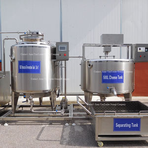 آلة صناعة الجبن الكهربائية الأوتوماتيكية الصناعية سعة 100 لتر 300 لتر 500 لتر 1000 لتر 220 فولت/380 فولت 3 مراحل لصنع جبن الموزاريلا وجبنة الماعز للبيع - Product Image 6