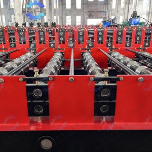เครื่องขึ้นรูปลอนหลังคาทรงสี่เหลี่ยมคางหมูอัตโนมัติ พร้อม PLC เกียร์บ็อกซ์ เครื่องยนต์ ปั๊ม และลูกปืน - Product Image 5