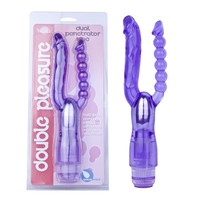 Doppelkopf Anal Perlen Stecker Vibrator Kitzler Stimulator Sexspielzeug für Männer Weibliches Doppel vergnügen
