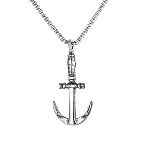 Amazing Design Hook Shape Necklace Jewelry Stainless Steel Fashion Men's Jewelry For Party