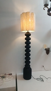 Lampu Lantai Ruang Tamu Retro Prancis Model Labu Krim Prancis - Product Image 4