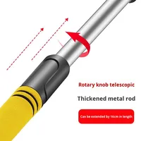 Brosse à neige télescopique et grattoir à glace écologiques ASTREE avec manche de 64 à 80 cm pour le nettoyage du pare-brise de voiture