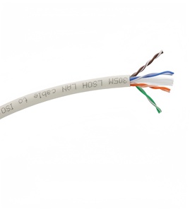 Cat6 1000ft 23AWG rắn 4 cặp cáp Ethernet không được che chở cặp xoắn UTP Internet cáp kéo hộp trắng lsoh vượt qua kênh kiểm tra - Product Image 2