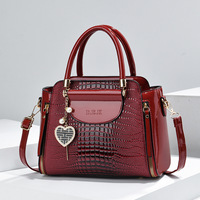 Sac fourre-tout pour femme en cuir gaufré crocodile, sac à bandoulière multi-compartiments, sac de navettage, vente en gros
