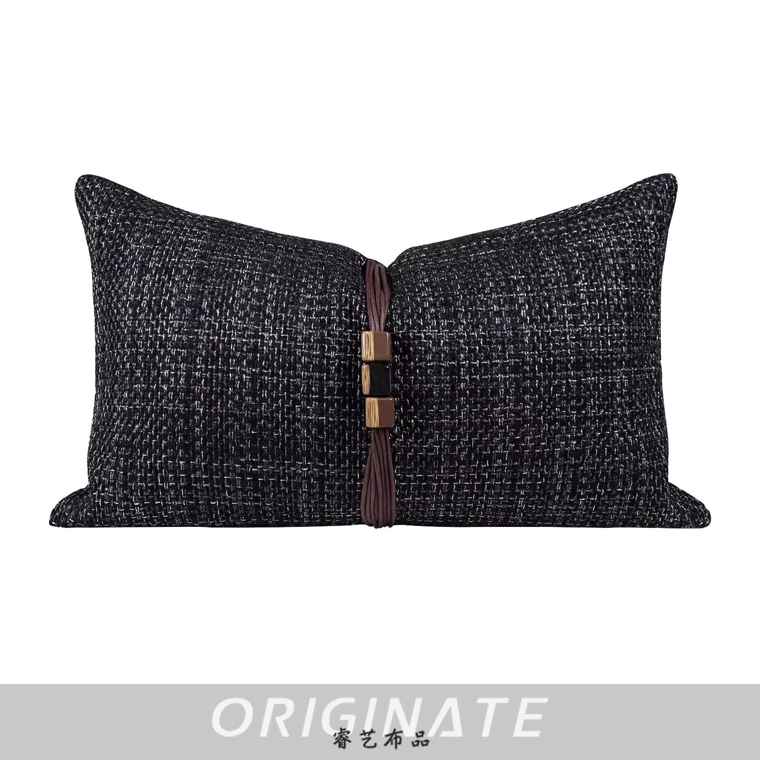 Noir (insert d'oreiller non inclus)