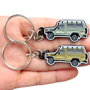 パーソナライズされた格安工場カスタムカーナンバープレートキーホルダー - Product Image 5