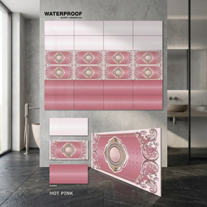 12X24กระเบื้องผนังเซรามิกสีเทาอ่อนขนาด300X600มม. เคลือบผิวดีไซน์ดิจิตอลสำหรับตกแต่งห้องน้ำ - Product Image 3