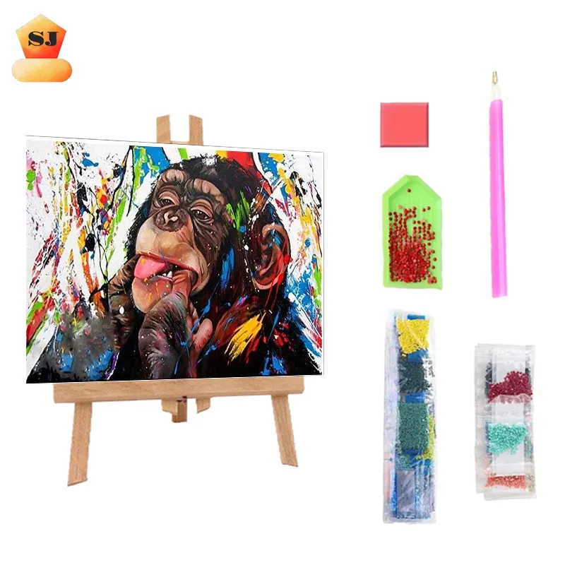 New Arrivals DIY 5D Diamond Painting colorful animal Picture Personalized Customized Gift by Number Kits for children